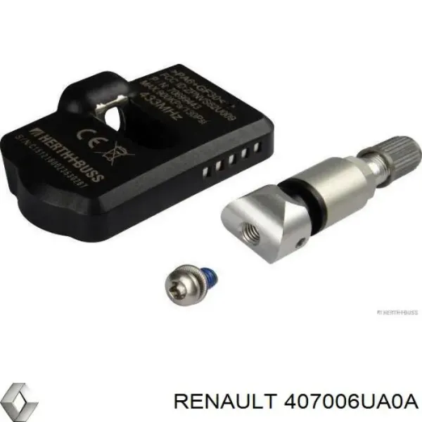 Czujnik ciśnienia w oponach 407006UA0A Renault (RVI)