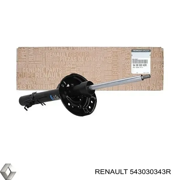 Amortyzator przedni lewy 543030343R Renault (RVI)