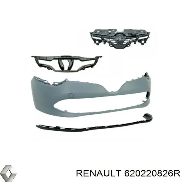 Zderzak przedni 620220826R Renault (RVI)