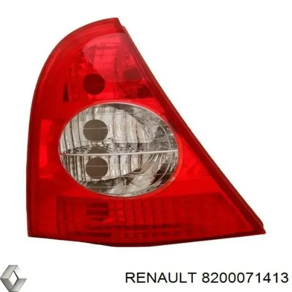 Lampa zespolona tylna lewa 8200071413 Renault (RVI)