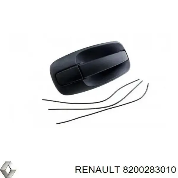 Klamka drzwi tylnych skrzydłowych prawa zewnętrzna 8200283010 Renault (RVI)