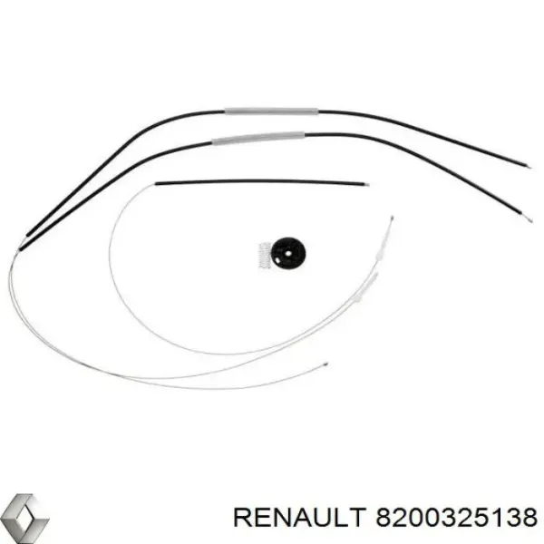 Mechanizm podnoszenia szyby drzwi przednich lewych 8200325138 Renault (RVI)