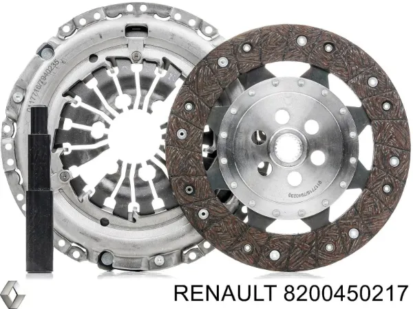 Zestaw sprzęgła (3 części) 8200450217 Renault (RVI)