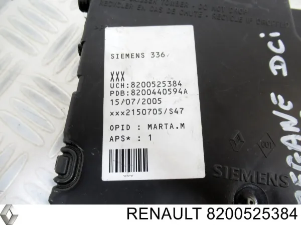 Blok komfortu Renault Megane II