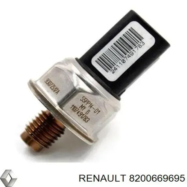 Regulator ciśnienia paliwa w listwie paliwowej 8200669695 Renault (RVI)