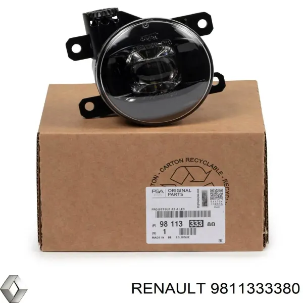 Lampa przeciwmgielna lewa/prawa 9811333380 Renault (RVI)