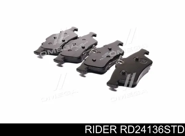 Okładziny (klocki) do hamulców tarczowych tylne RD24136STD Rider