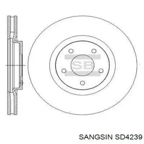 Tarcza hamulcowa przednia SD4239 Sangsin