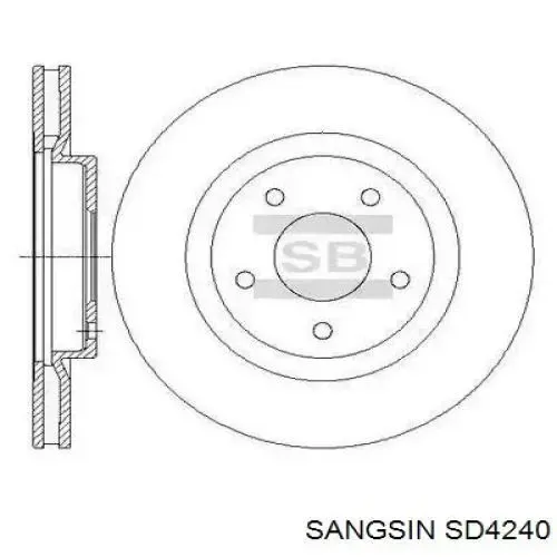 Tarcza hamulcowa przednia SD4240 Sangsin
