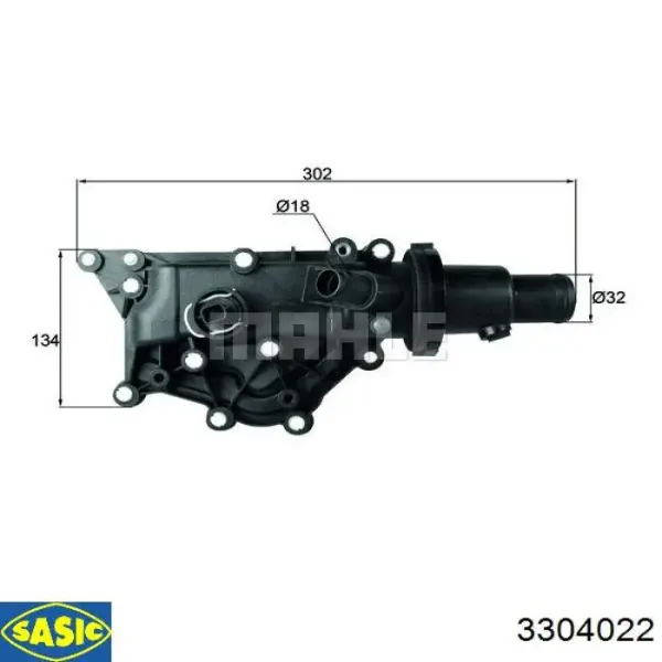Obudowa termostatu 3304022 Sasic