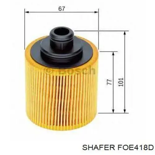 Filtr oleju FOE418D Shafer