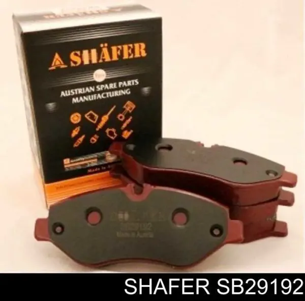 Klocki hamulcowe przednie tarczowe SB29192 Shafer