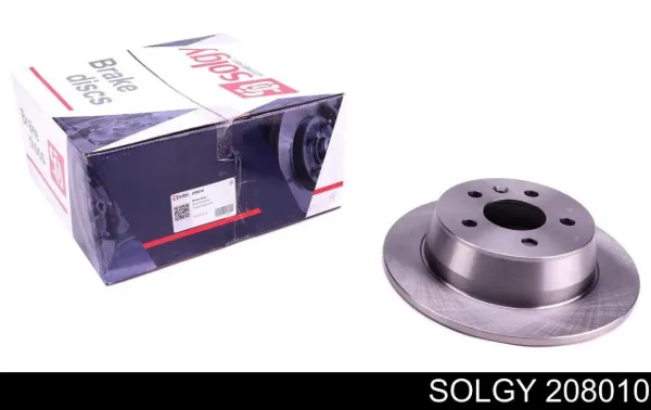Tarcza hamulcowa tylna 208010 Solgy