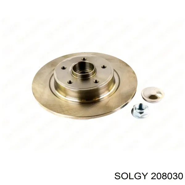 Tarcza hamulcowa tylna 208030 Solgy