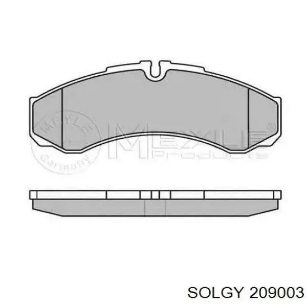 Klocki hamulcowe przednie tarczowe 209003 Solgy