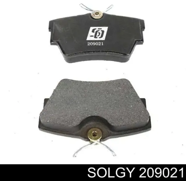 Okładziny (klocki) do hamulców tarczowych tylne 209021 Solgy