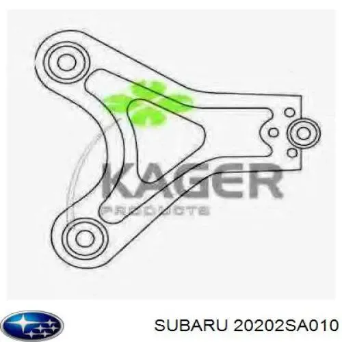 Wahacz zawieszenia przedniego dolny lewy 20202SA010 Subaru
