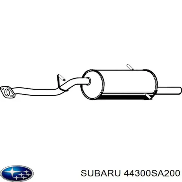 Tłumik, tylna część 44300SA200 Subaru