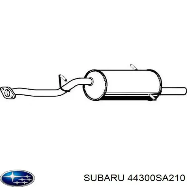 Tłumik, tylna część 44300SA210 Subaru