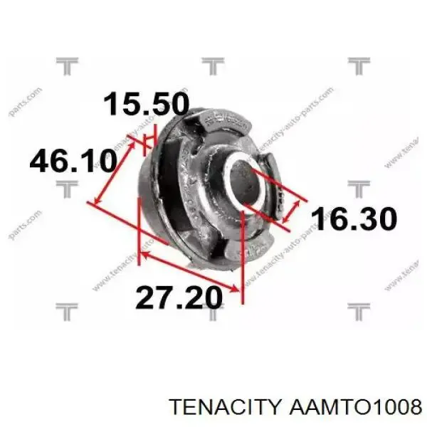 Silentblock przedniego wahacza dolnego AAMTO1008 Tenacity