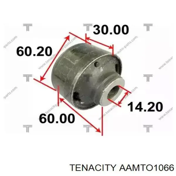 Silentblock przedniego wahacza dolnego AAMTO1066 Tenacity