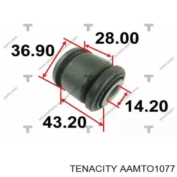 Silentblock tylnego drążka podłużnego AAMTO1077 Tenacity