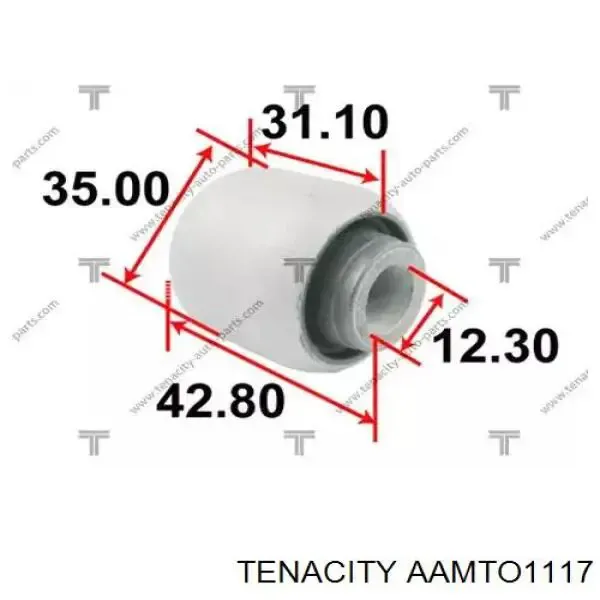 Silentblock wahacza tylnego górnego AAMTO1117 Tenacity