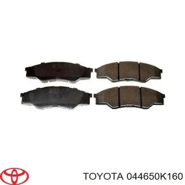 Klocki hamulcowe przednie tarczowe 044650K160 Toyota
