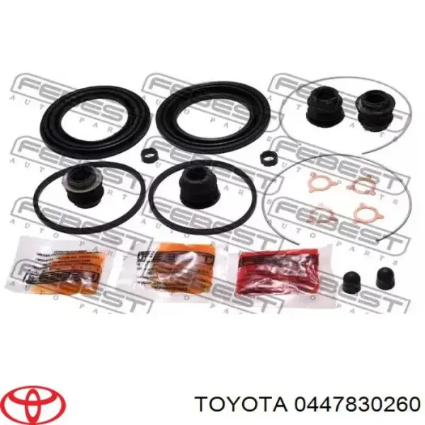 Zestaw naprawczy zacisku hamulcowego przedniego 0447830260 Toyota