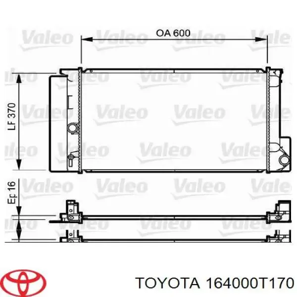 Chłodnica silnika 164000T170 Toyota