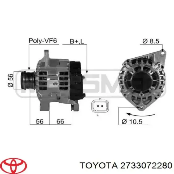 Wirnik alternatora AR6008 AS/Auto Storm