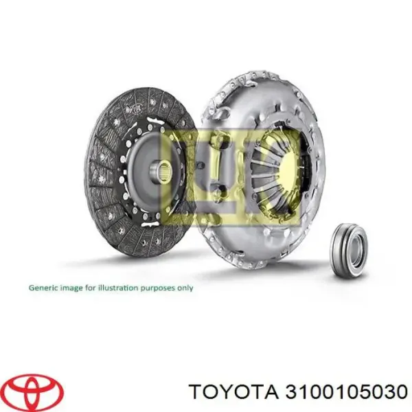 Zestaw sprzęgła (3 części) 3100105030 Toyota