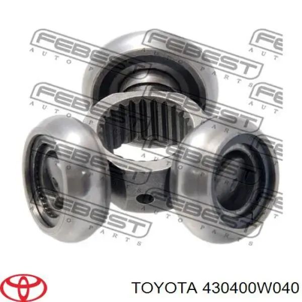 Przegub homokinetyczny wewnętrzny przedni lewy 430400W040 Toyota