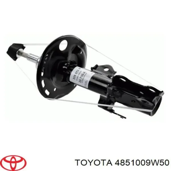Amortyzator przedni prawy 4851009W50 Toyota