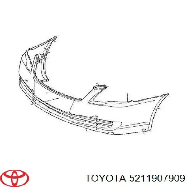 Zderzak przedni 5211907909 Toyota