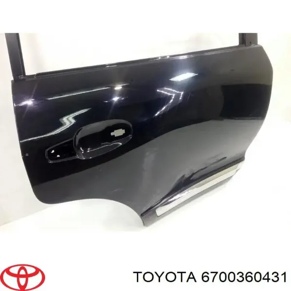 Drzwi tylne prawe 6700360431 Toyota