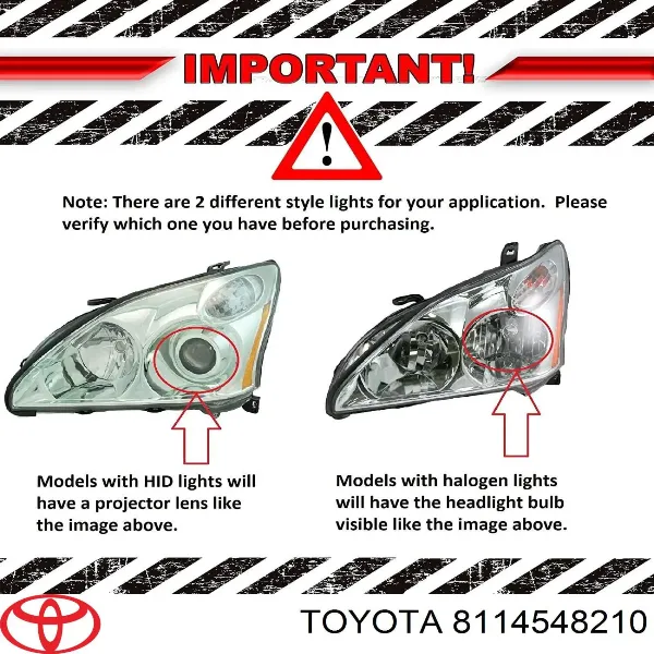 Reflektor prawy Lexus RX 330/350
