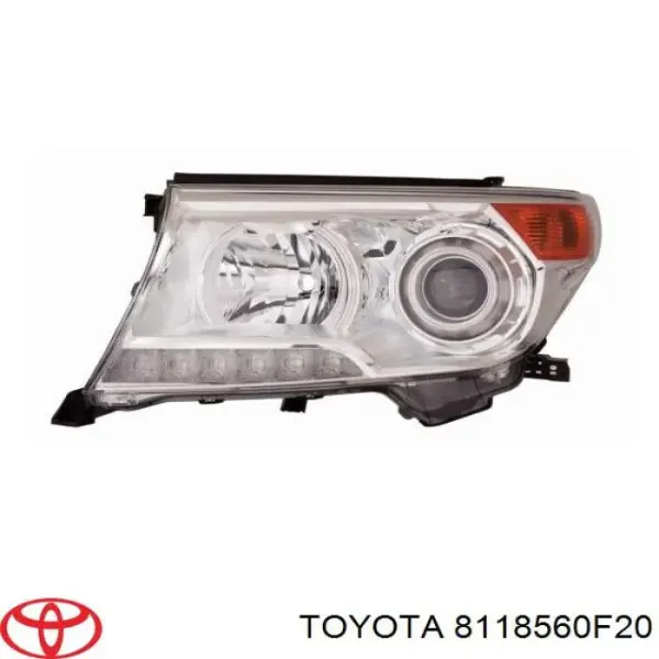 Reflektor lewy 8118560F20 Toyota