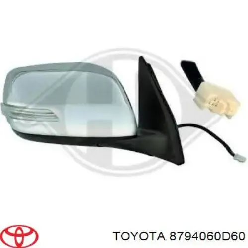 Lusterko wsteczne lewe 8794060D60 Toyota