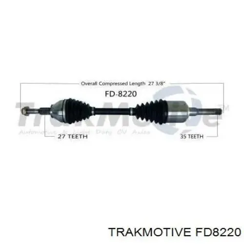 Półoś napędowa przednia lewa FD8220 Trakmotive/Surtrack