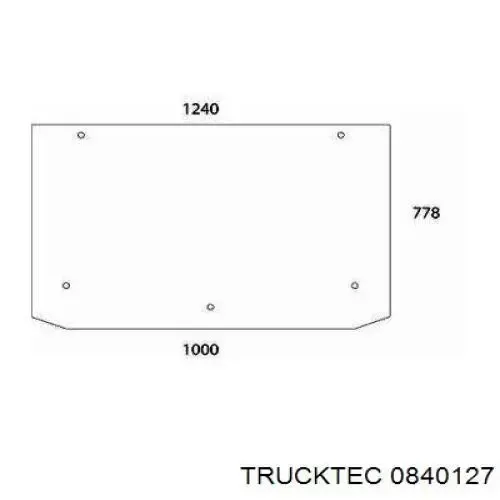 Przewód chłodnicy ogrzewacza (nagrzewnicy), zwrotny 0840127 Trucktec