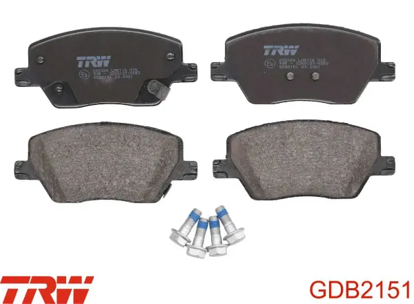 Klocki hamulcowe przednie tarczowe 77368368 Fiat/Alfa/Lancia