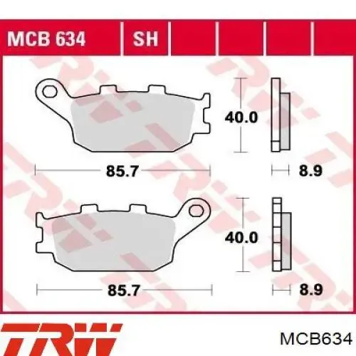 Okładziny (klocki) do hamulców tarczowych tylne FDB754EF Ferodo