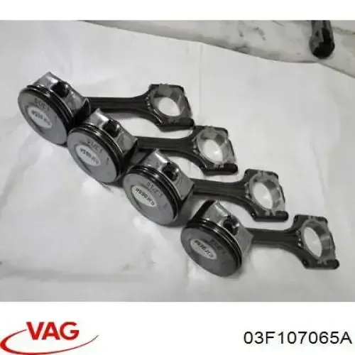 Tłok, komplet do jednego cylindru, STD 03F107065A VAG