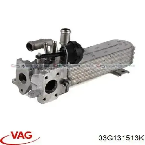 Chłodnica układu recyrkulacji spalin EGR 03G131513K VAG