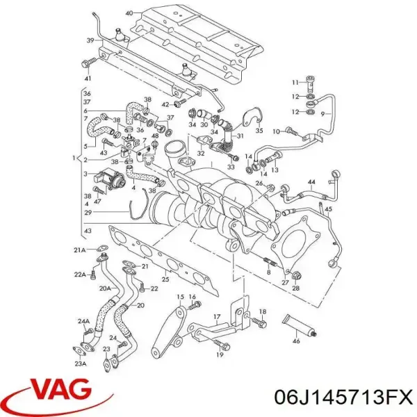 Turbina 06J145713FX VAG