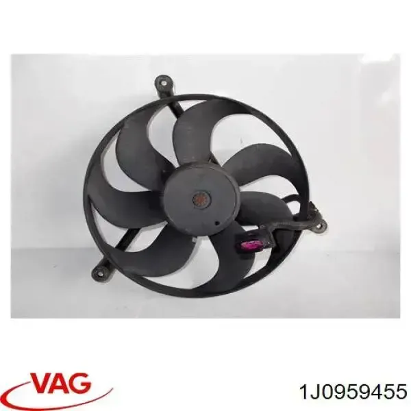 Wentylator elektryczny układu chłodzenia kompletny (silnik+wirnik) 1J0959455 VAG