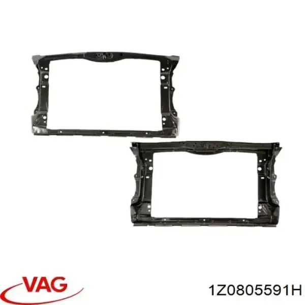  Osłona chłodnicy kompletna (panel mocowania reflektorów) Skoda Octavia II A5 liftback (1Z3) (2004 - 2013) II A5