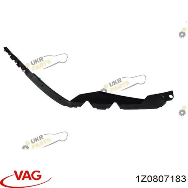 Wspornik zderzaka przedniego lewy 1Z0807183 VAG