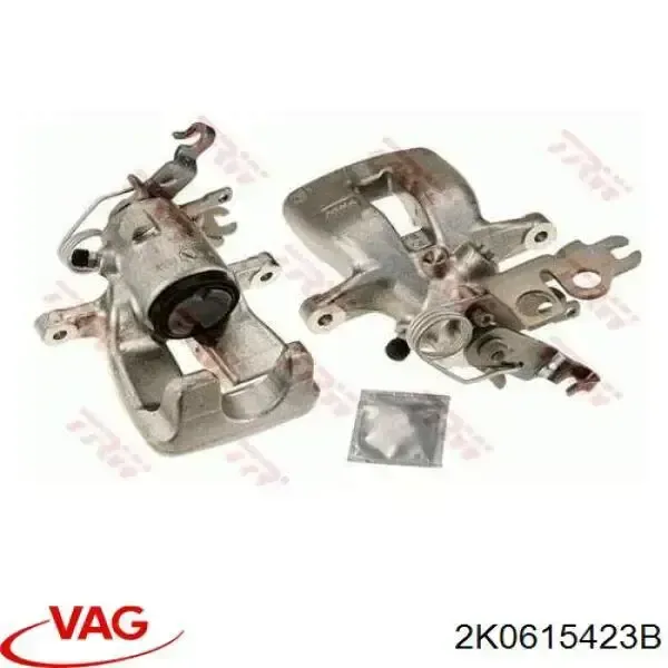 Zacisk hamulcowy tylny lewy 2K0615423B VAG